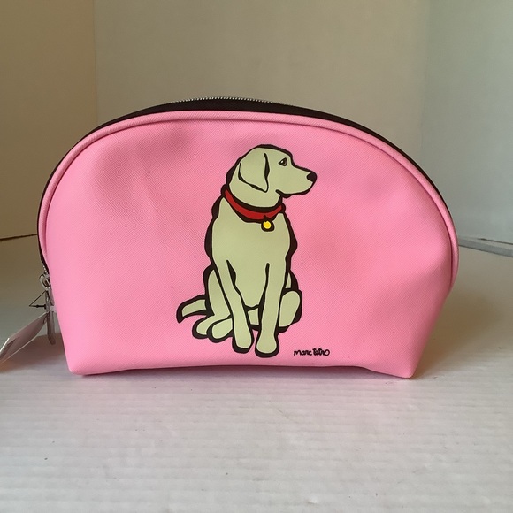 Marc Tetro Handbags - Marc Tetro Cosmetic Bag Golden Retriever Pink NEW